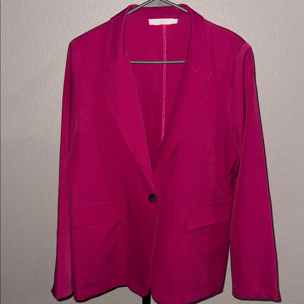 Lush Hot Pink Blazer